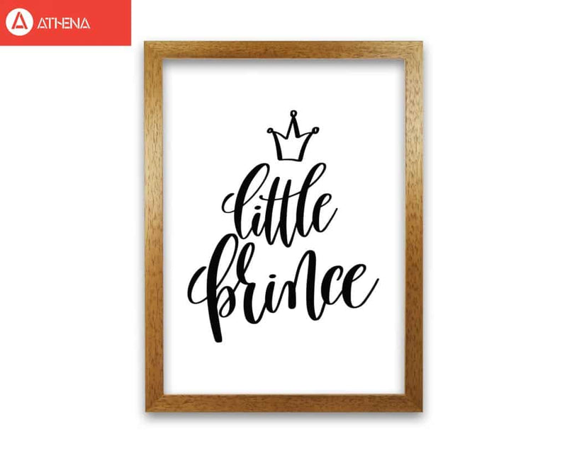 Little prince black modern fine art print, framed childrens nursey wall art poster