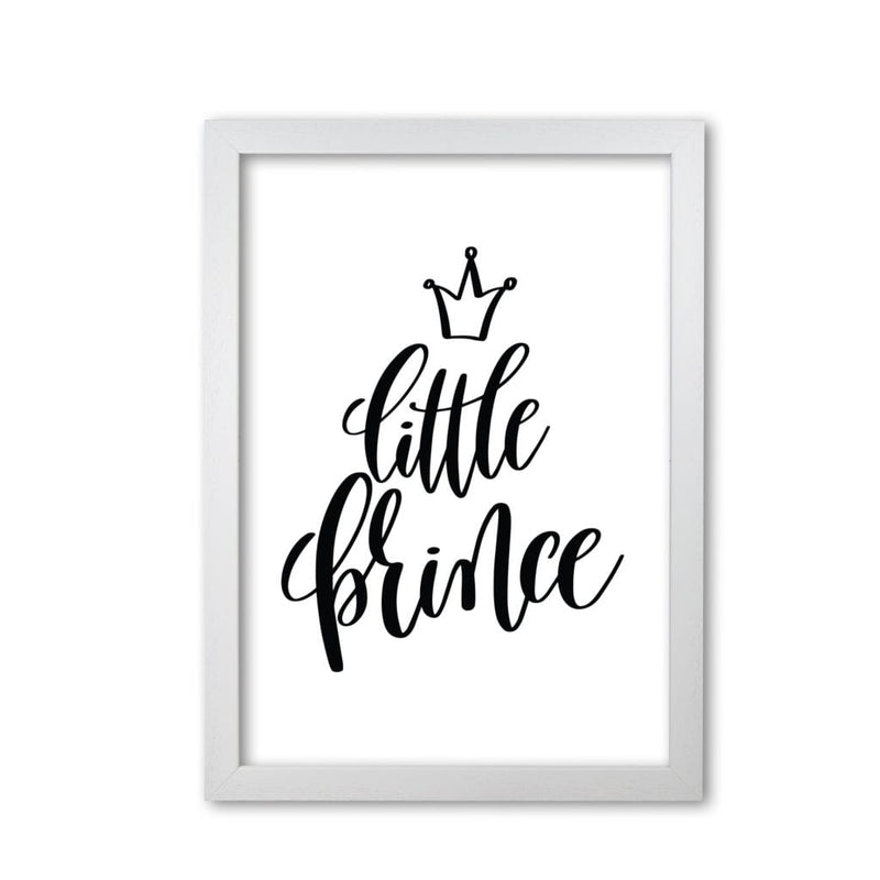 Little prince black modern fine art print, framed childrens nursey wall art poster