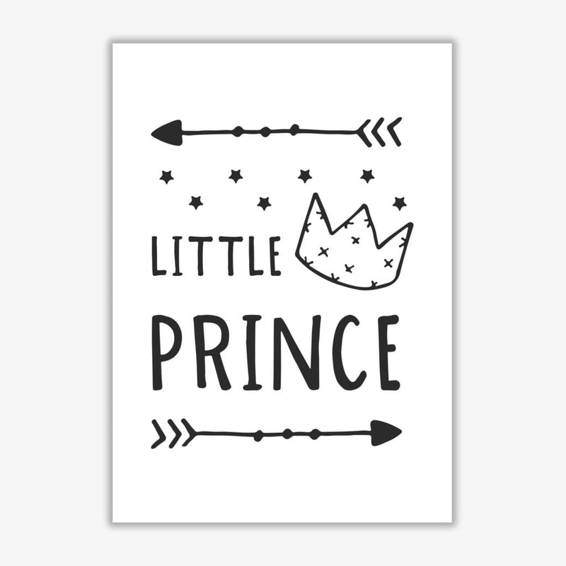 Little prince black modern fine art print, framed childrens nursey wall art poster