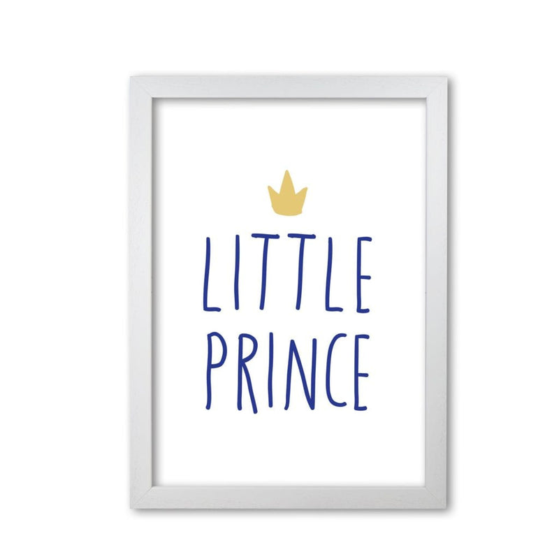 Little prince navy and gold modern fine art print, framed childrens nursey wall art poster