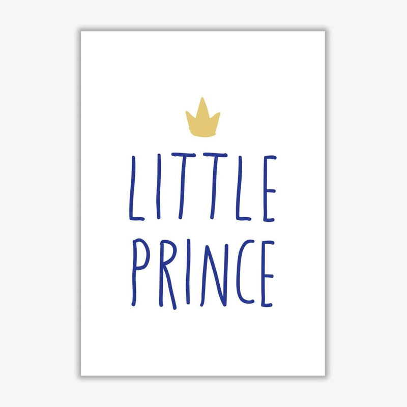 Little prince navy and gold modern fine art print, framed childrens nursey wall art poster