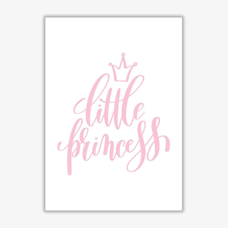 Little princess pink modern fine art print, framed childrens nursey wall art poster