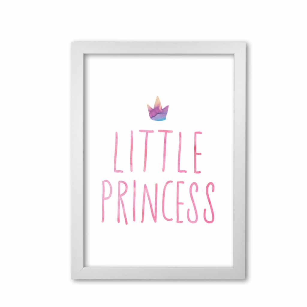 Little princess watercolour modern fine art print