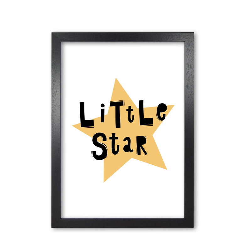Little star scandi modern fine art print, framed typography wall art