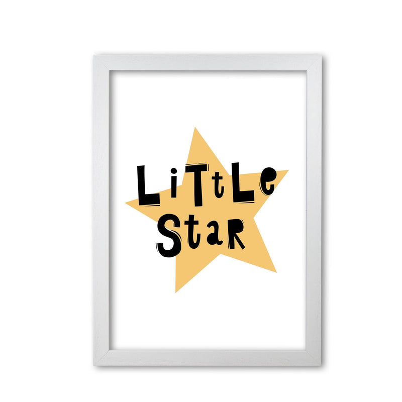 Little star scandi modern fine art print, framed typography wall art