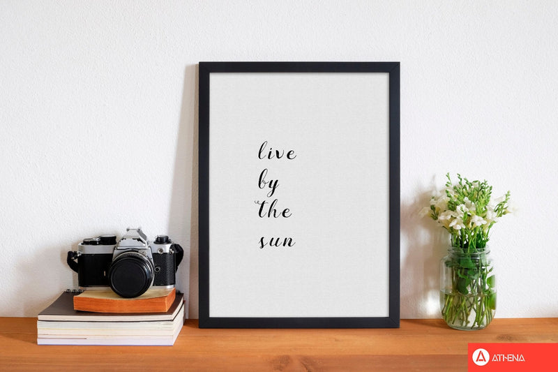 Live by the sun fine art print by orara studio