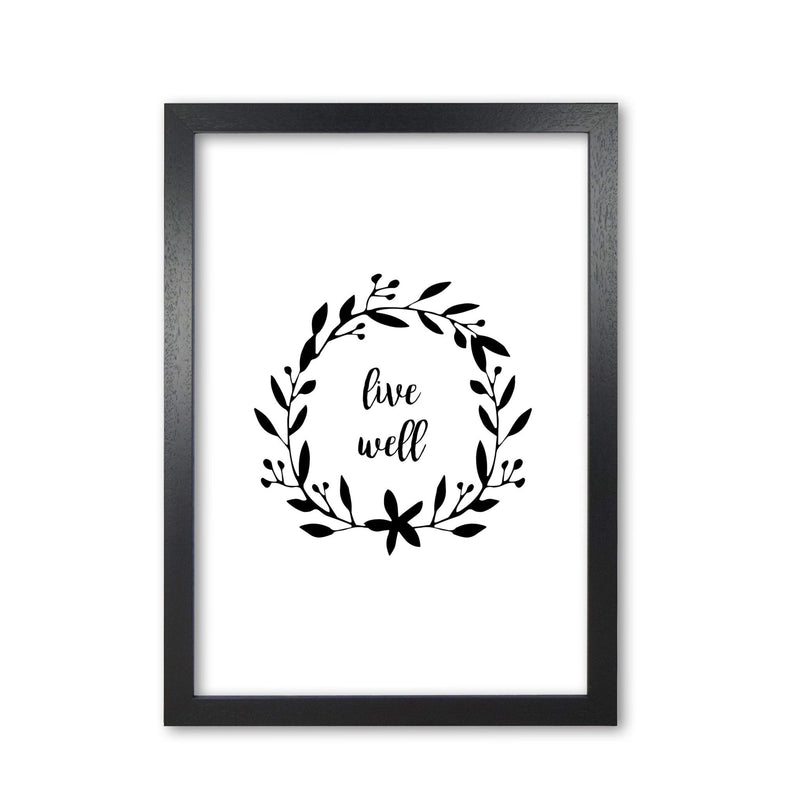 Live well illustration fine art print by orara studio