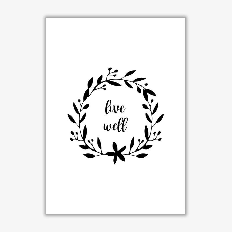 Live well illustration fine art print by orara studio