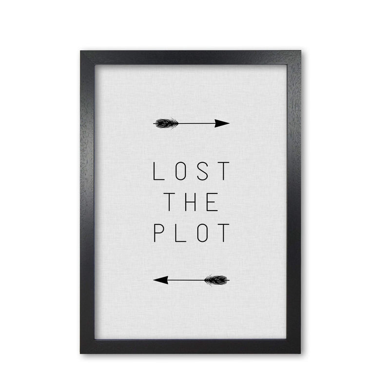 Lost the plot arrow quote fine art print by orara studio