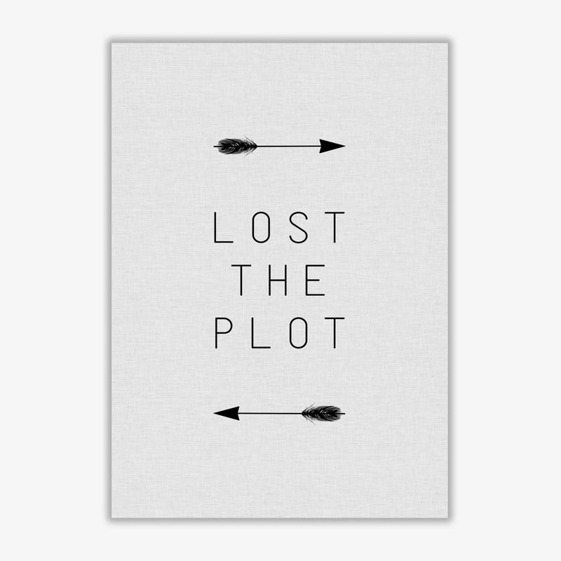 Lost the plot arrow quote fine art print by orara studio