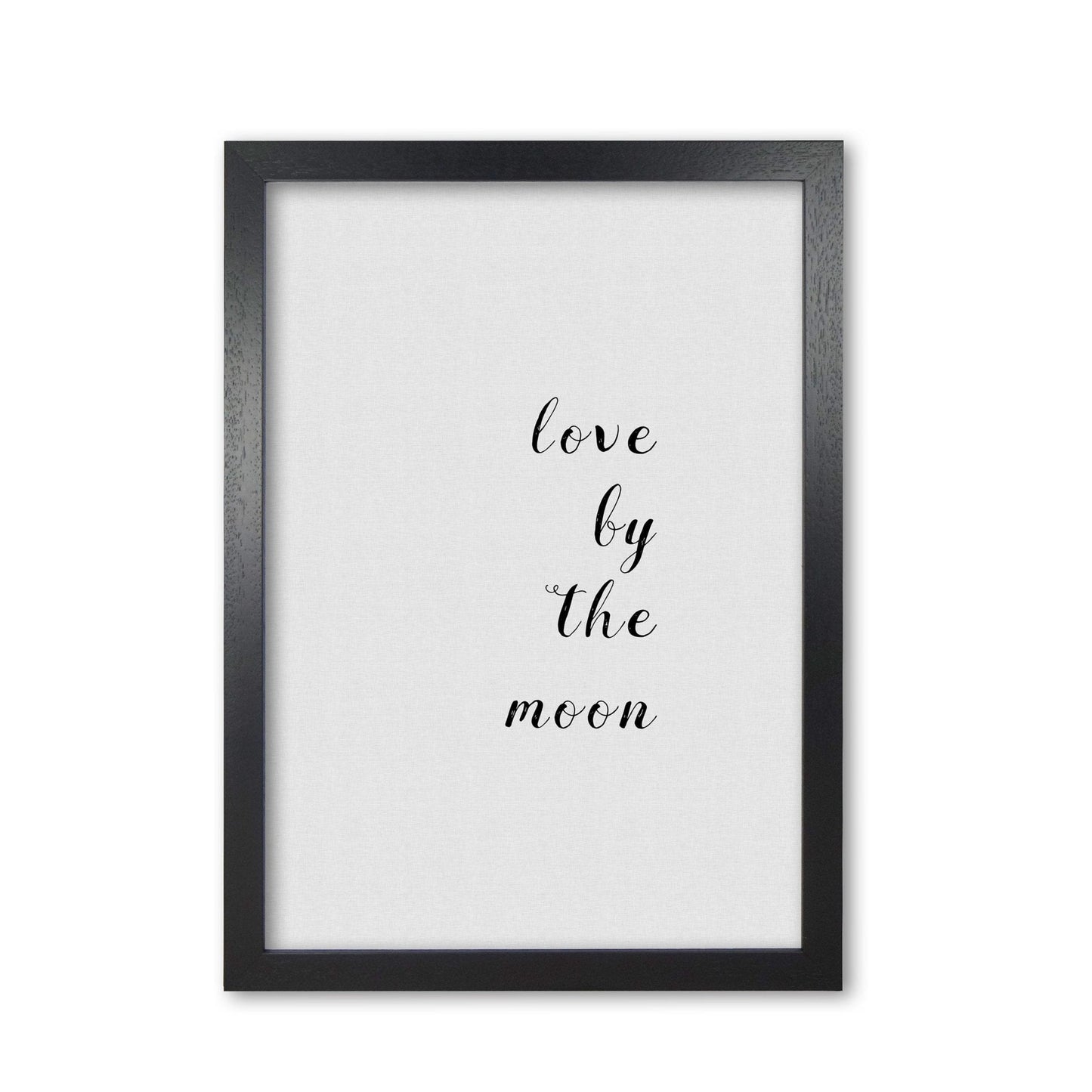 Love by the moon fine art print by orara studio