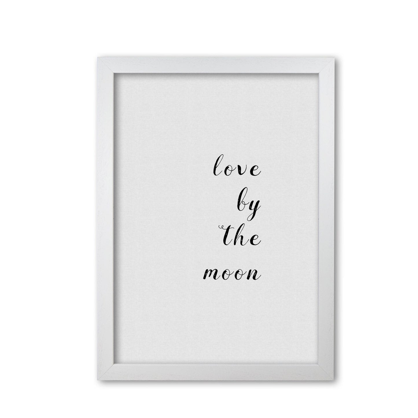 Love by the moon fine art print by orara studio