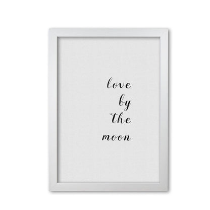 Love by the moon fine art print by orara studio