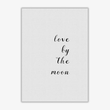 Love by the moon fine art print by orara studio