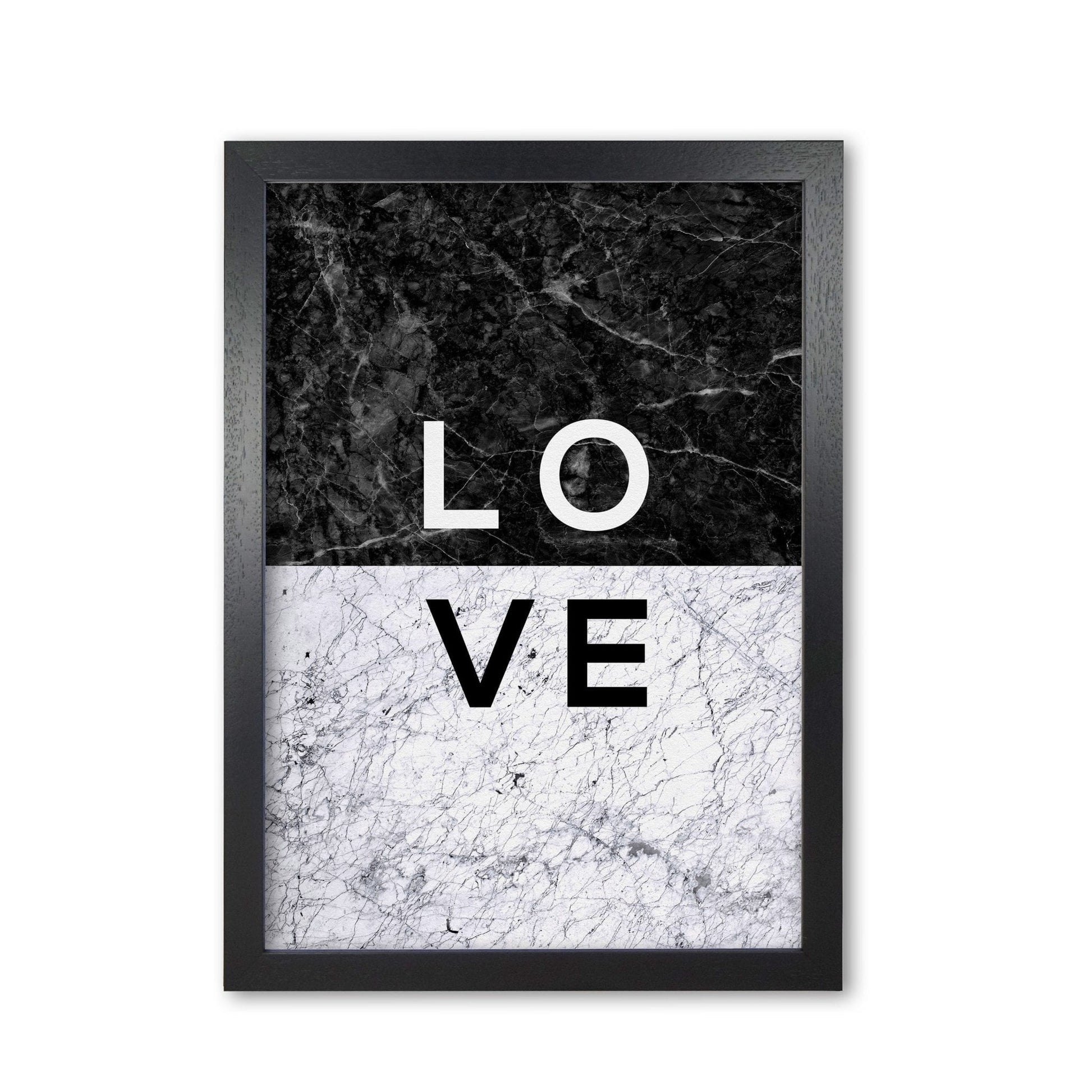 Love marble quote fine art print by orara studio