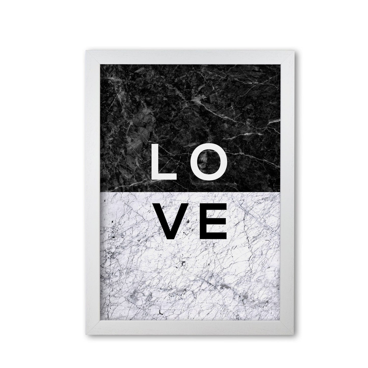Love marble quote fine art print by orara studio
