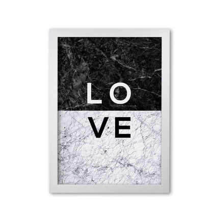 Love marble quote fine art print by orara studio