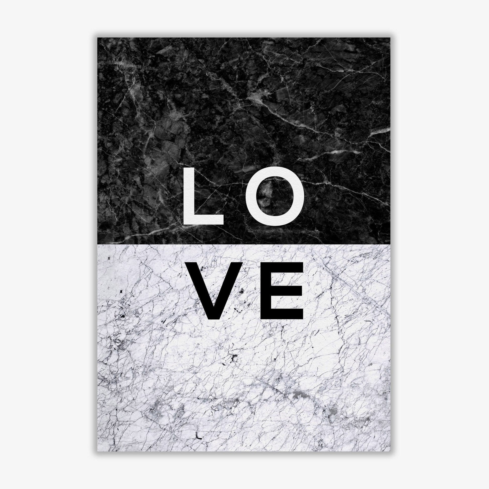 Love marble quote fine art print by orara studio