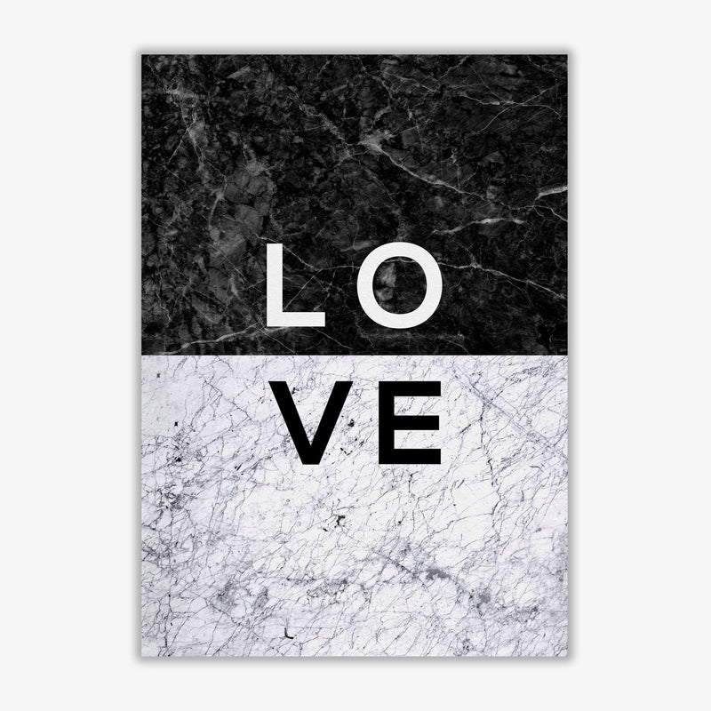 Love marble quote fine art print by orara studio