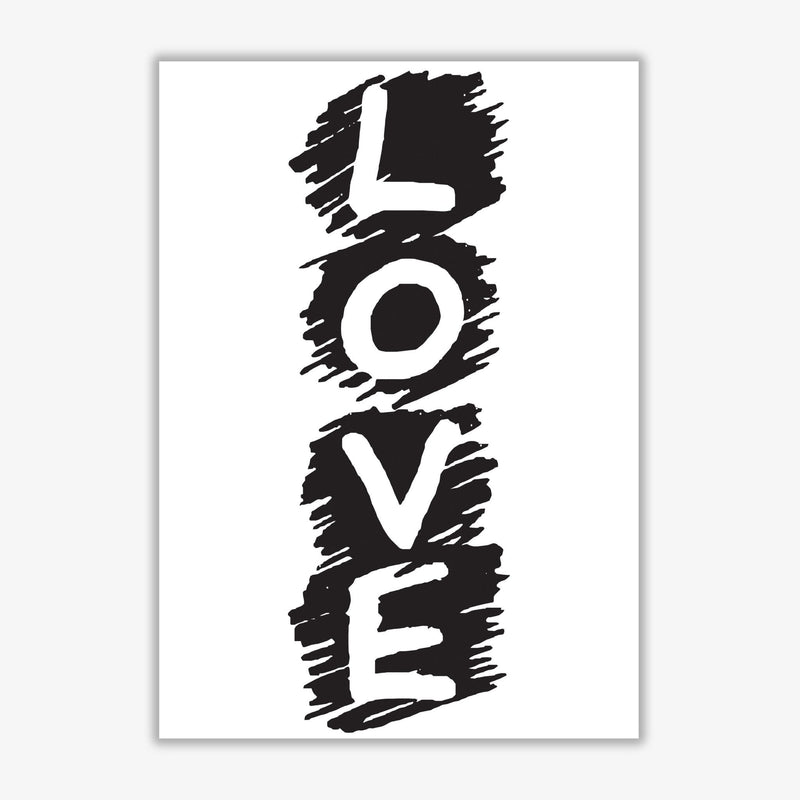Love modern fine art print, framed typography wall art