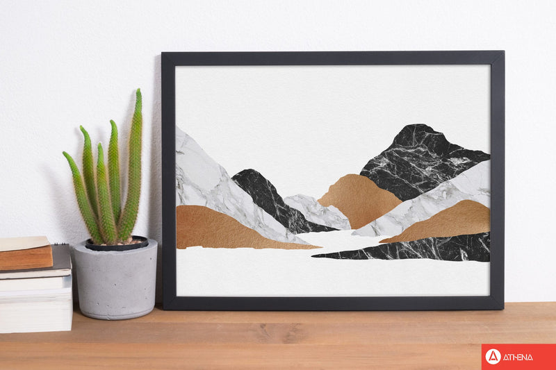 Marble landscape ii fine art print by orara studio, framed botanical &