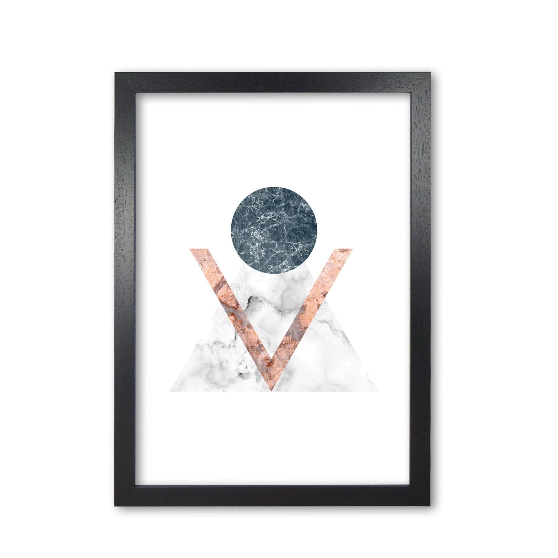 Marble triangle abstract modern fine art print