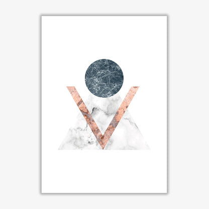 Marble triangle abstract modern fine art print