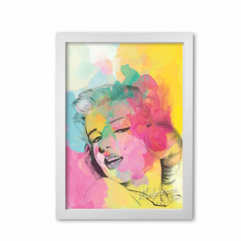 Marilyn monroe in colour modern fine art print