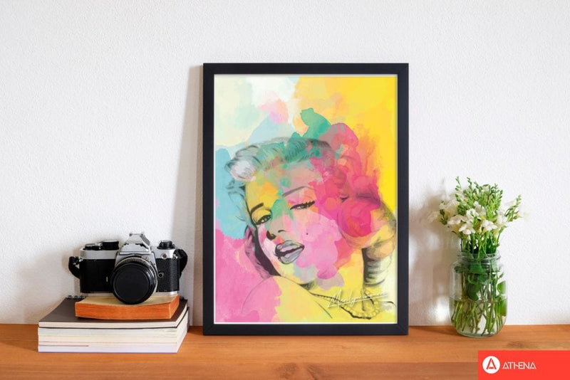 Marilyn monroe in colour modern fine art print