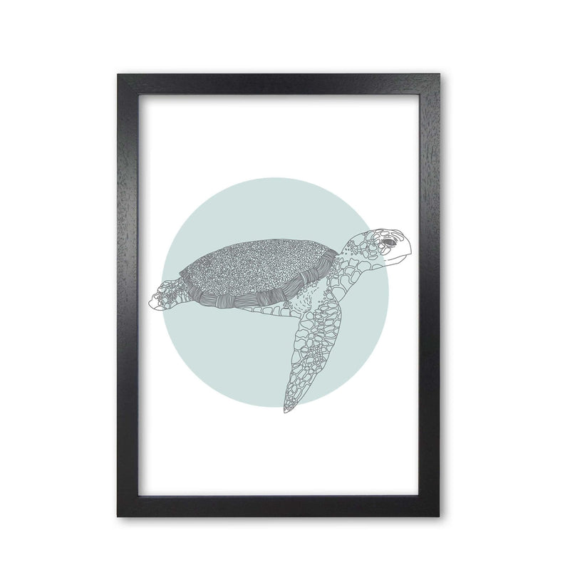 Marine animals turtle modern fine art print