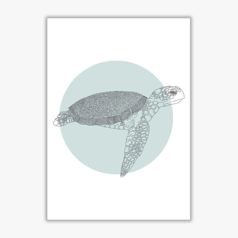 Marine animals turtle modern fine art print