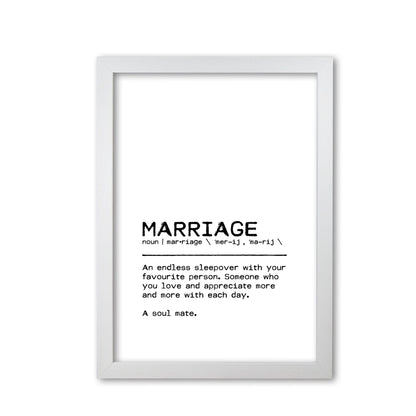 Marriage sleepover definition quote fine art print by orara studio