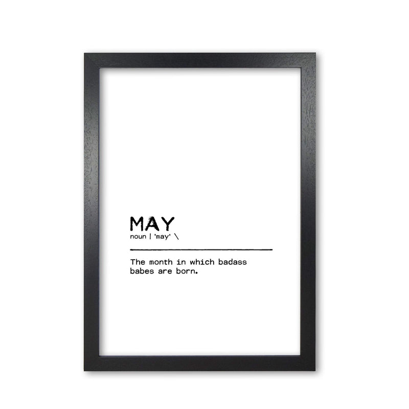 May badass definition quote fine art print by orara studio
