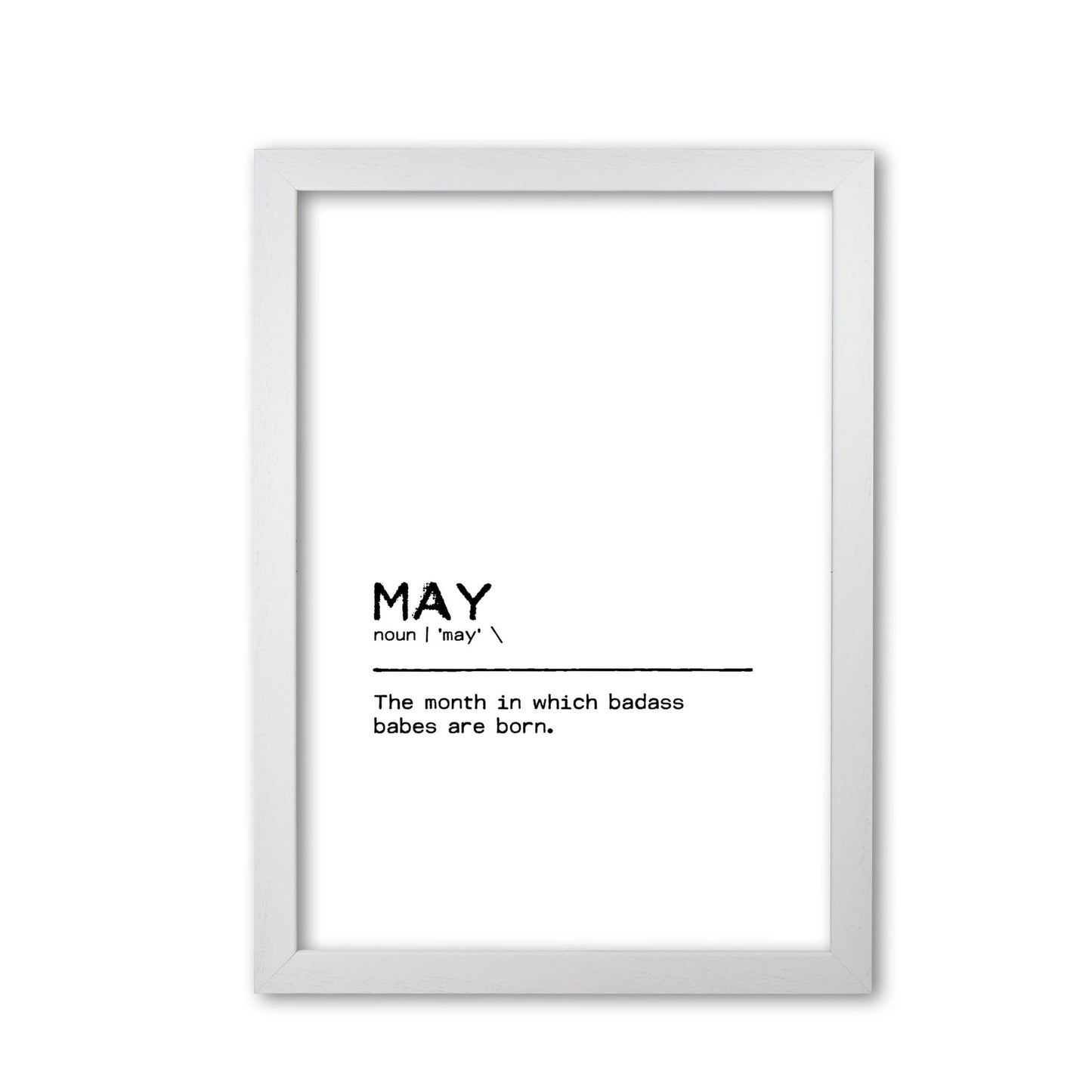May badass definition quote fine art print by orara studio