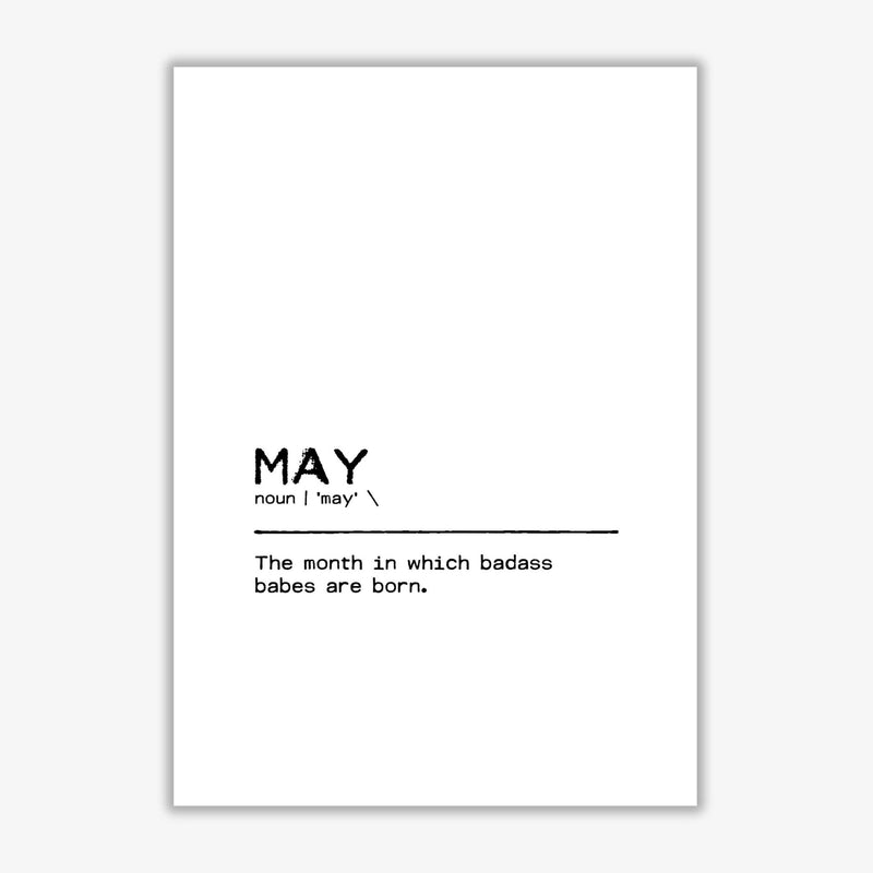 May badass definition quote fine art print by orara studio