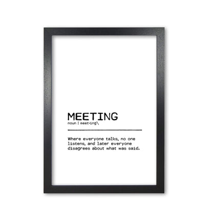 Meeting disagree definition quote fine art print by orara studio