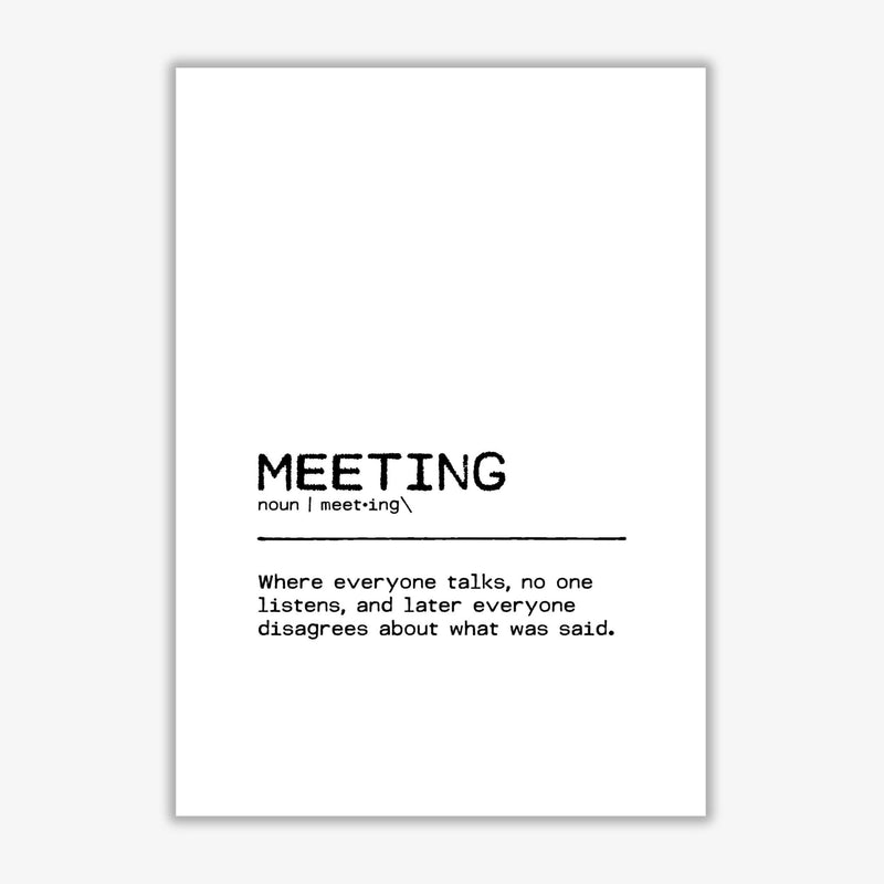 Meeting disagree definition quote fine art print by orara studio