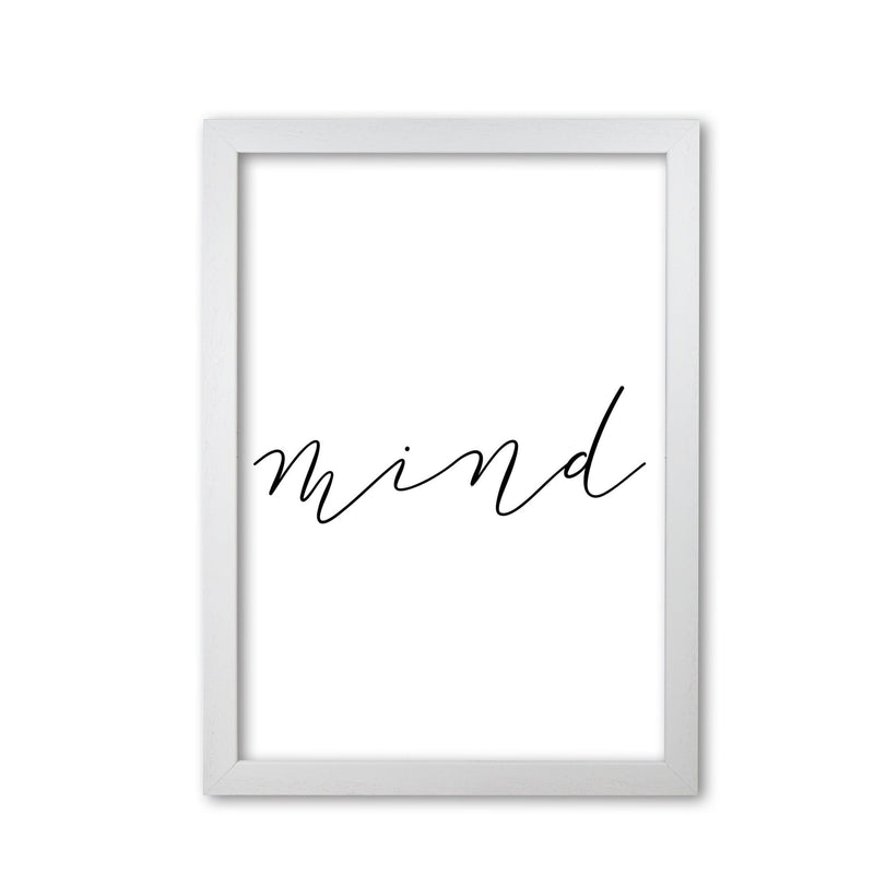 Mind modern fine art print, framed typography wall art