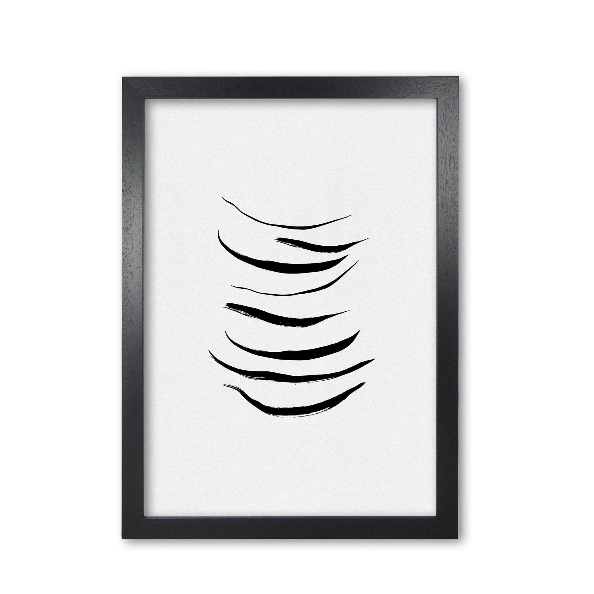 Minimalist black painting i fine art print by orara studio