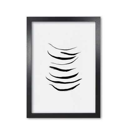 Minimalist black painting i fine art print by orara studio