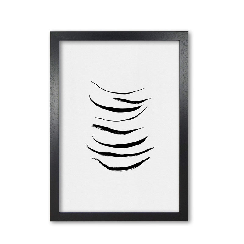 Minimalist black painting i fine art print by orara studio