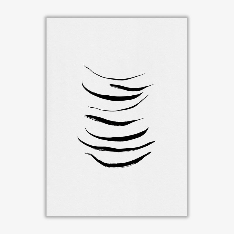 Minimalist black painting i fine art print by orara studio