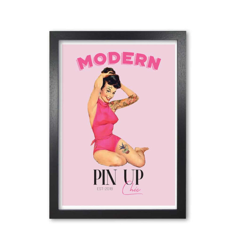 Modern pin up girl modern fine art print