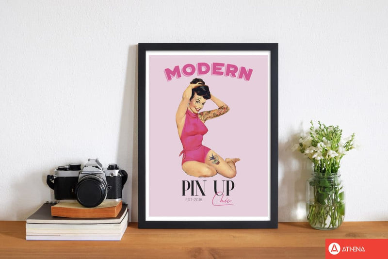 Modern pin up girl modern fine art print