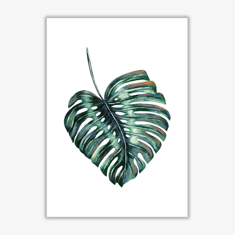 Monstera leaf full modern fine art print, framed botanical &