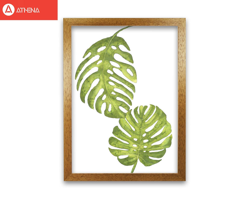 Monstera leaf modern fine art print, framed botanical &