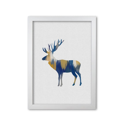 Moose blue &#038; yellow fine art print by orara studio
