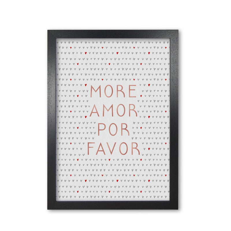 More amor pink love quote fine art print by orara studio