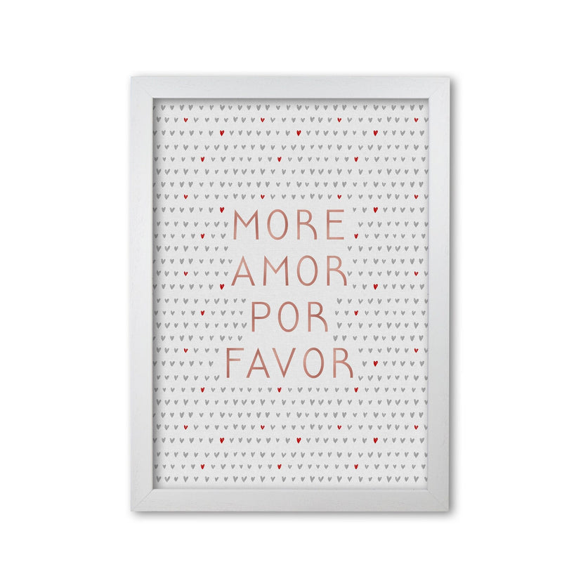 More amor pink love quote fine art print by orara studio