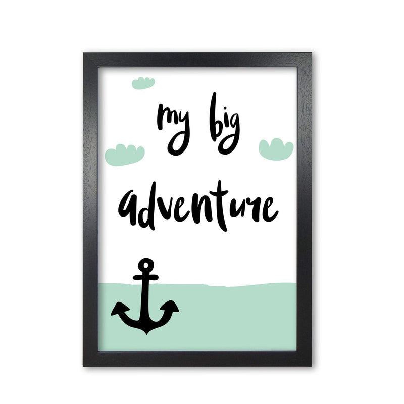 My big adventure modern fine art print, framed typography wall art